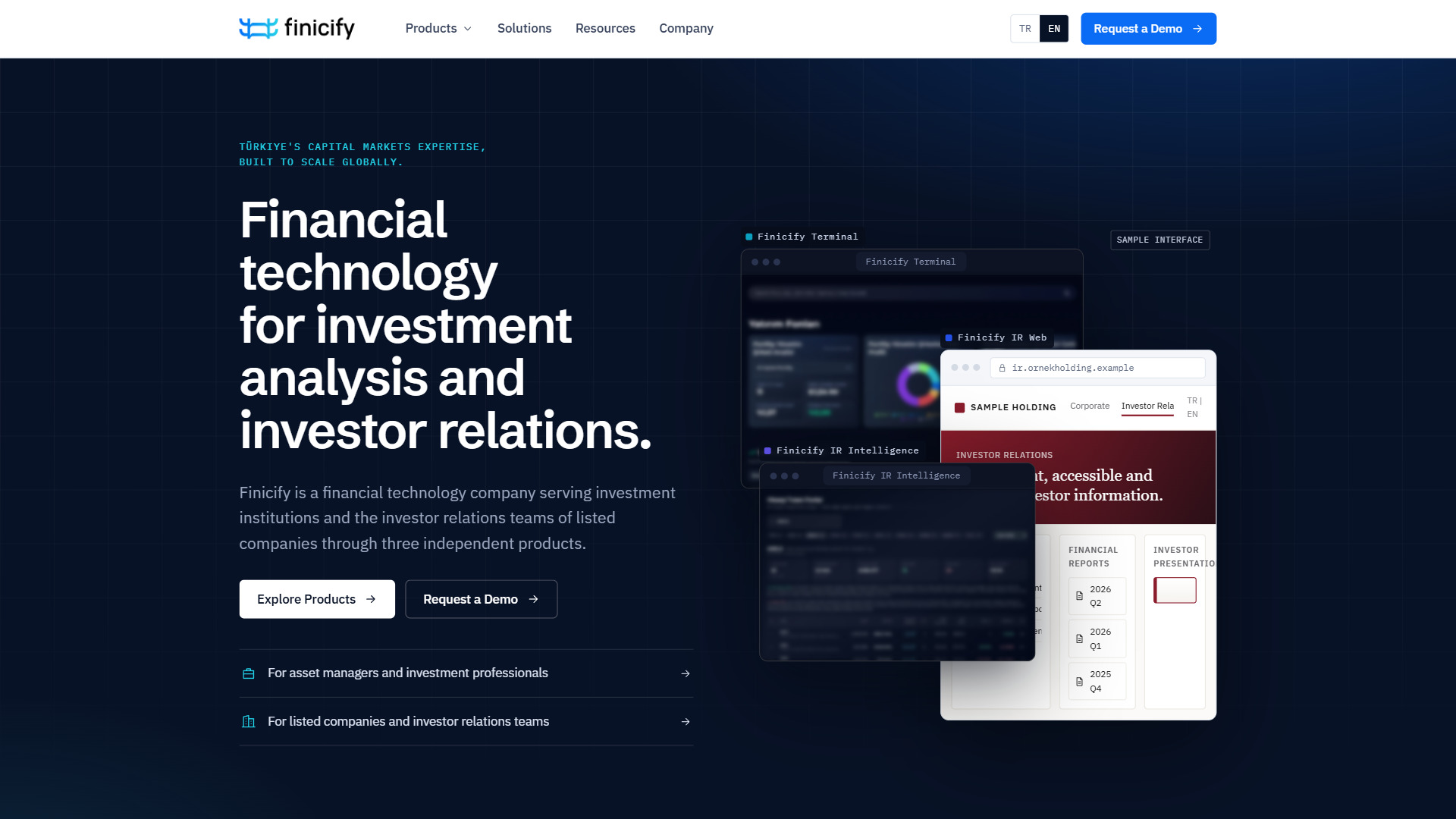 Bilingual Website for a Capital Markets Fintech