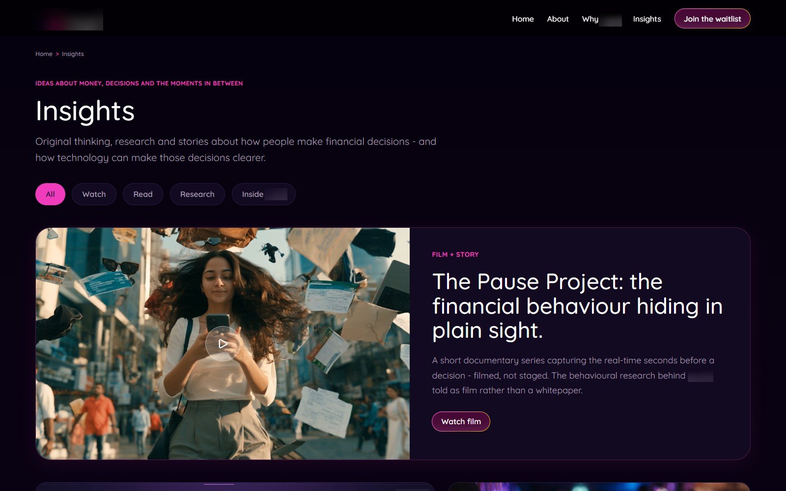 Fintech Website with a Custom Content Admin — screenshot 3