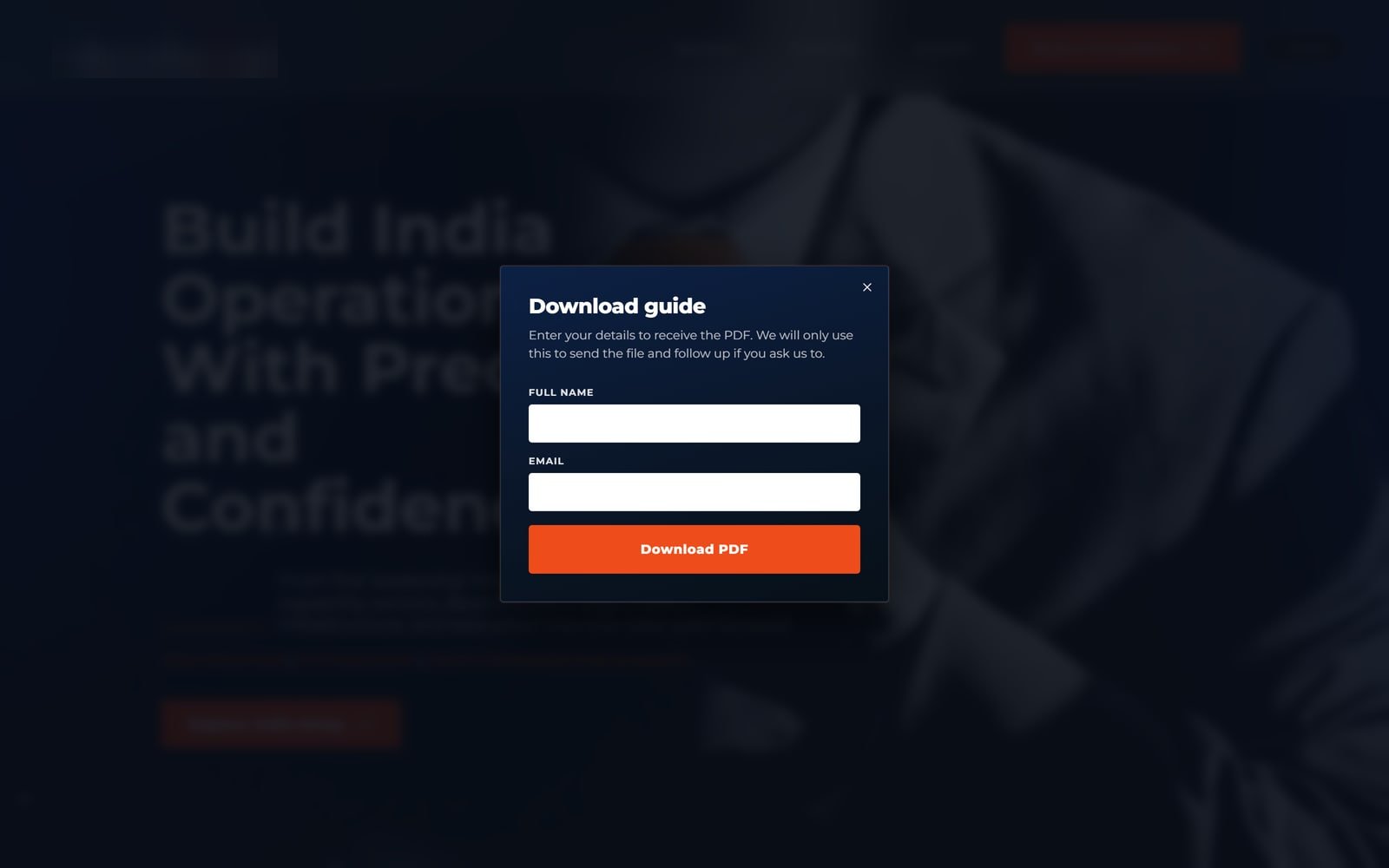 Website and CMS for an India Expansion Consultancy — screenshot 3